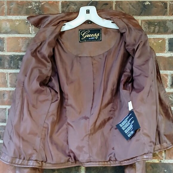 LOWER PRICE for this LADIES GUESS brand Faux Leather JACKET - Picture 3 of 8